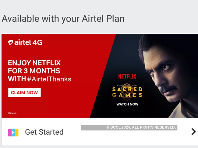 Airtel Netflix Subscription offer: Airtel offering free 3-months