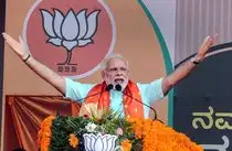 Udupi: Prime minister Narendra Modi addresses an election campaign rally in Udup...