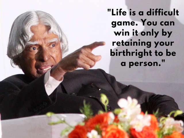 Life is a difficult game. You can win it - Quote
