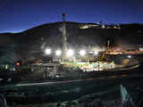 Rescue operations area, at the San Jose mine