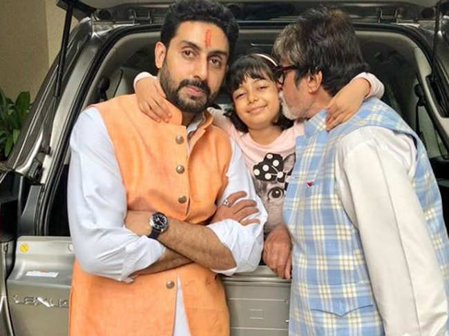 Abhishek Bachchan, Aaradhya Bachchan, Amitabh Bachchan