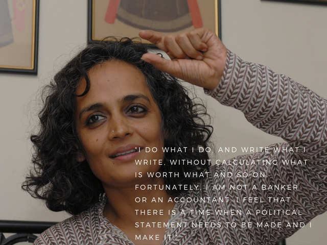 Resten Uden tvivl Saucer Quotable Quotes By Author & Comrade Arundhati Roy - Author, Activist,  Actress | The Economic Times
