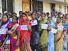 Women power in voter queues in Madhya Pradesh, Chhattisgarh