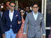 Akash & Shloka, accompanied by Anand Piramal, join Ambanis at Priyanka-Nick's wedding