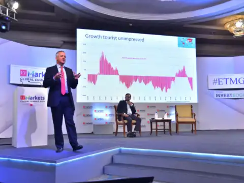On a high note: EM Equity Strategist Adrian Mowat delivers Keynote Address