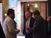 Behind the scenes: Adrian Mowat strikes up a conversation