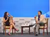 A lighter vein: ETNow's Ayesha Faridi and First Global's Shankar Sharma hit the ground running