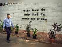 Mumbai: A man walks past near the Reserve Bank of India Headquarters, in Mumbai....