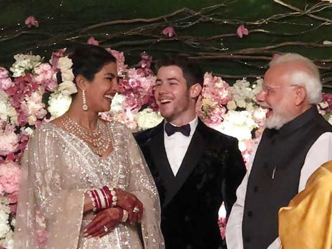 PM Modi attends Priyanka-Nick's dazzling Delhi reception, blesses them