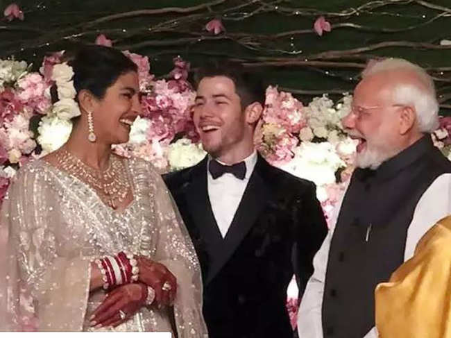 Priyanka Chopra, Nick Jonas, Narendra Modi