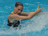 Solo free routine synchronised swimming