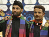 India wins gold in the men's paris 25m rapid fire pistol finals