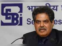Ajay Tyagi, chairman of Securities and Exchange Board of India (SEBI), speaks at a news conference in Mumbai