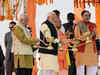 Prayagraj: PM Modi performs Ganga pujan at sangam ghat
