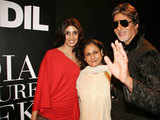 Amitabh Bachchan, Jaya Bachchan with daughter Shweta Nanda