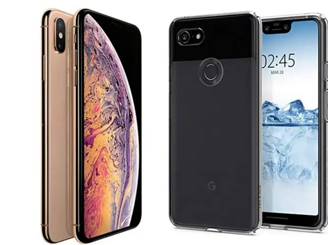 Life without a smartphone seems impossible today. Buoyed by consumer demand, mobile companies are trying to outsmart each other with cutting-edge technology, specifications, premium design among other features. Like every year, 2018, too, saw smartphones with radical technology - quad-camera, a bionic chip, a Bluetooth stylus - trying to woo consumers.Here's a look at the premium smartphones that hit the mart in 2018.(In Pic: On the left is Apple's iPhone XS Max, and on the right is Google's Pixel 3 XL) Life without a smartphone seems impossible today. Buoyed by consumer demand, mobile companies are trying to outsmart each other with cutting-edge technology, specifications, premium design among other features. Like every year, 2018, too, saw smartphones with radical technology - quad-camera, a bionic chip, a Bluetooth stylus - trying to woo consumers.Here's a look at the premium smartphones that hit the mart in 2018.(In Pic: On the left is Apple's iPhone XS Max, and on the right is Google's Pixel 3 XL)