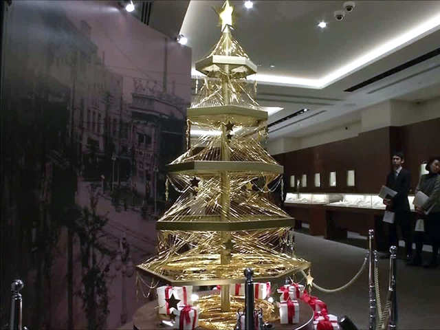World's 'most expensive' Christmas tree covered in £12m of jewels