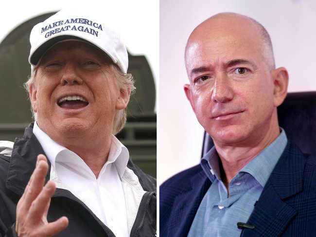 Donald Trump and Jeff Bezos