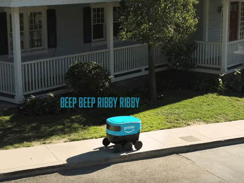 Amazon S Cooler Sized Robot Scout Is Out Delivering Packages Coming From The Inventor The Economic Times