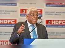 Mumbai: HDFC Chairperson Deepak Parekh speaks at the launch of IPO for HDFC Asse...