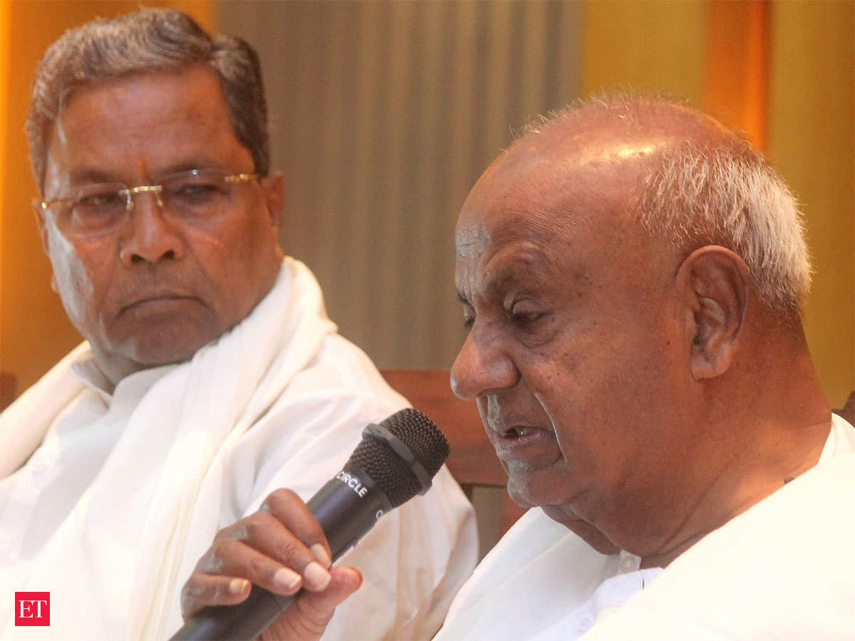 HD Deve Gowda takes a dig at Siddaramaiah - The Economic Times