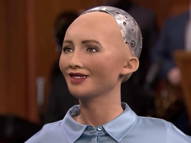 humanoid: Sophia - the robot - wants to learn to shake a ...