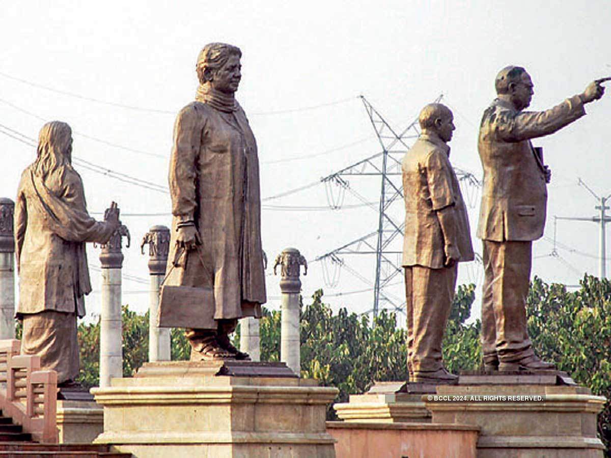 Image result for mayawati kanshiram statue
