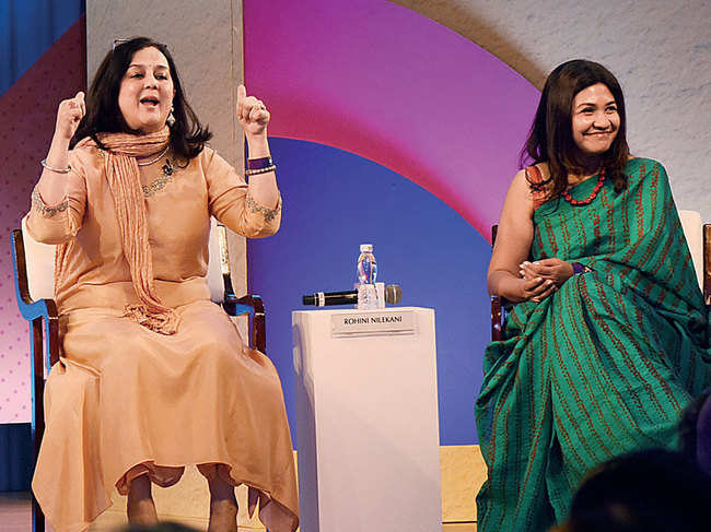 Rohini Nilekani and Vidya Shah