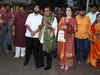 Mukesh and Nita Ambani visit Siddhivinayak temple, offer son Akash's wedding card