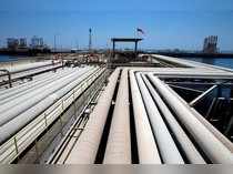 FILE PHOTO: An oil tanker is being loaded at Saudi Aramco's Ras Tanura oil refinery and oil terminal in Saudi Arabia