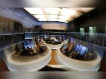 The trading floor is seen at the end of a trading day at the German stock exchange (Deutsche Boerse) in Frankfurt