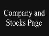 How to use Company Stock Pages? 