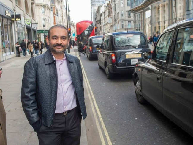 Nirav Modi was wearing a £10,000 ostrich hide jacket when he was confronted in the street by the Telegraph reporter​