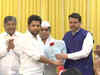 Maharashtra Congress' Leader of Opposition Radhakrishna Vikhe Patil's son Sujay joins BJP