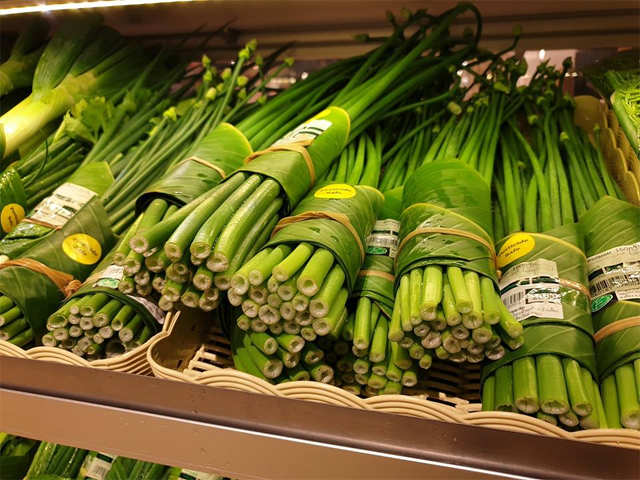 Image result for Leaves instead of plastic as packaging: Supermarkets in Thailand are doing their thing