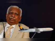 FILE PHOTO: Naresh Goyal, Chairman of Jet Airways speaks during a news conference in Mumbai