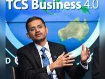 Mumbai: TCS CEO and MD Rajesh Gopinathan speaks during a press conference to ann...