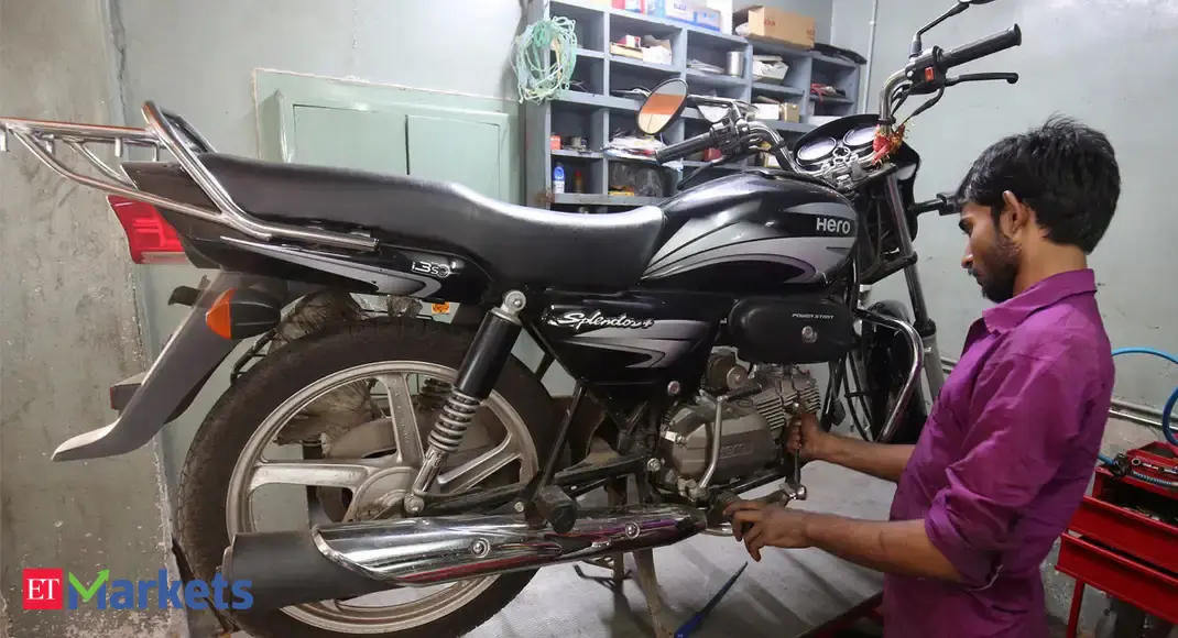 Hero MotoCorp share price: Hero MotoCorp shares fall 4% on ...