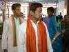 Rajyavardhan Singh Rathore arrives at polling station in Jaipur to cast vote