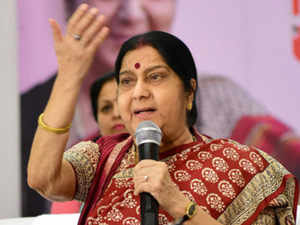 Swaraj congratulates Modi for 'big win'
