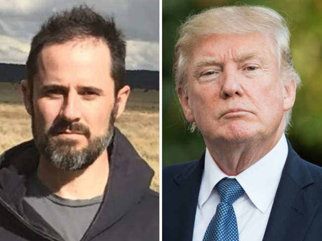 Ev Williams (L) said that "What Donald Trump (R) has done with Twitter is pretty genius, frankly".