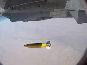 The defence ministry said the guided bomb achieved the desired range and hit the target with high precision.