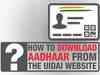 How to download Aadhaar from the UIDAI website