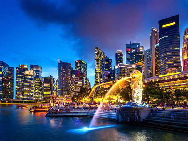 28.08.2020, Singapore, Republic of Singapore, Asia - waterfront in