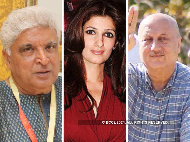 Javed Akhtar (L), Twinkle Khanna (C), Anupam Kher, and other want the officials to take? strict action against the criminals who conducted this heinous crime?.