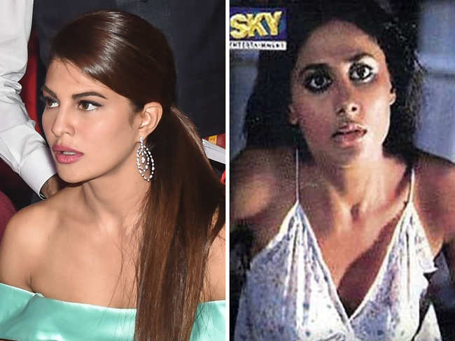 Jacqueline Fernandez (L) ​had admitted that she was taking acting classes in Los Angeles in order to get experimental with her roles. ​ Smita Patil (R) in a scene from 'Arth'.