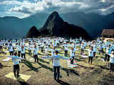 Wondering what to do this Yoga Day? Take a sun salutation programme at Incan citadel in Machu Picchu