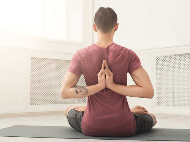 192 Yoga Reverse Prayer Pose Stock Photos - Free & Royalty-Free Stock  Photos from Dreamstime