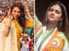 Nusrat Jahan, Mimi Chakraborty take oath as MPs, get swarmed by media outside Parliament