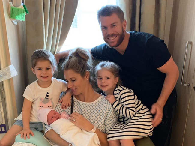 Candice Warner uploaded a picture of her 'complete family'.